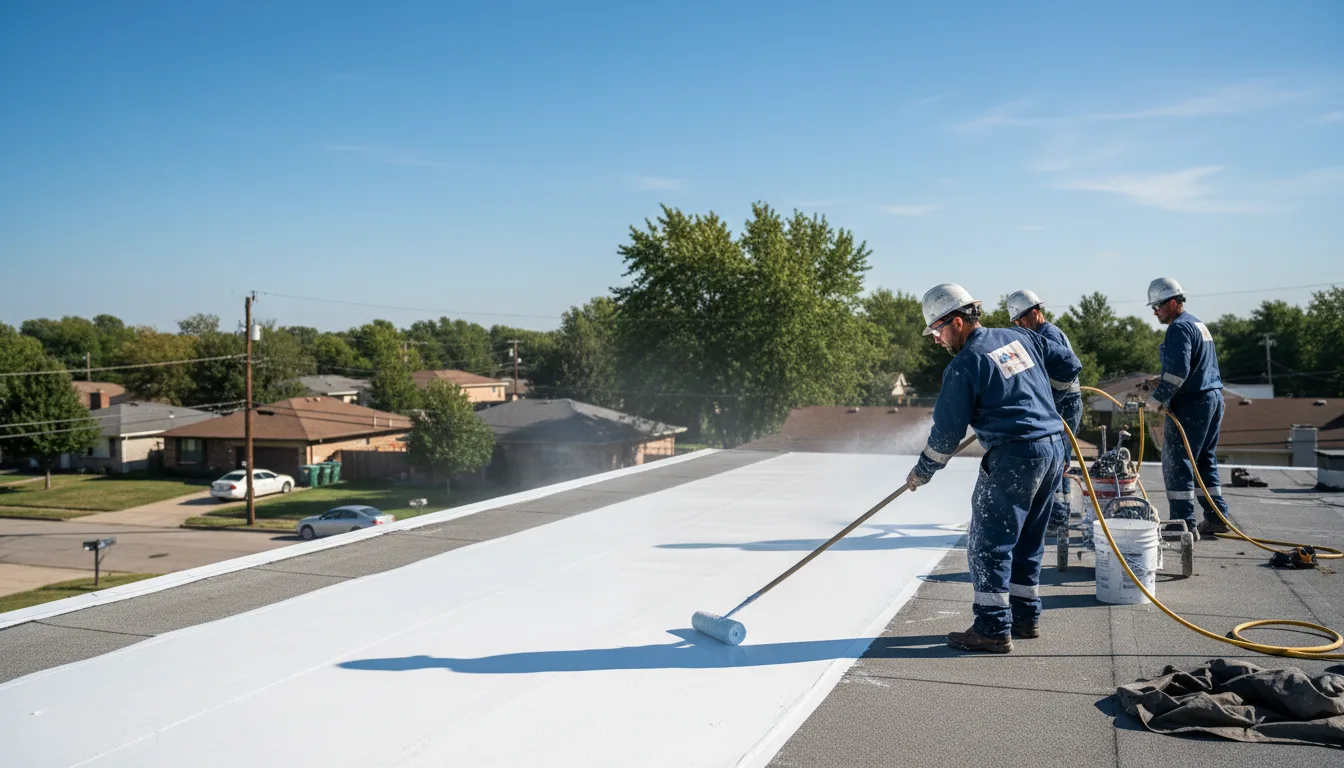 Commercial roof coating in Moss, TN near me